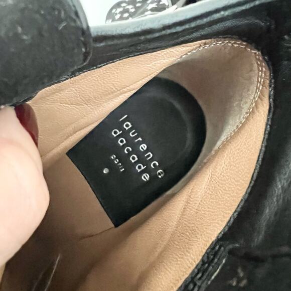 Laurence Dacade Pete Suede Ankle Boots With Star Print Black Size 39.5 / US 8.5 - Picture 7 of 9